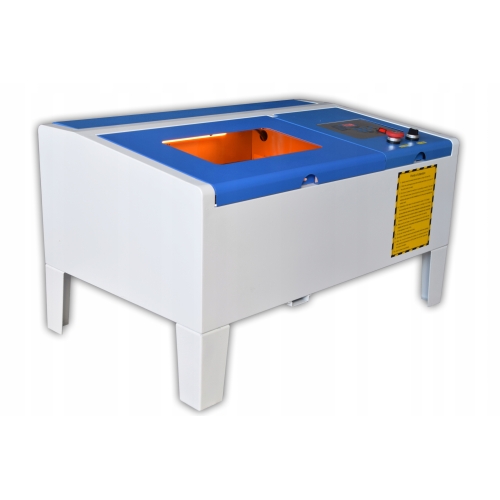 Plotter laser CO2 40W 35x24cm + Air Assist + Red Point + Attacco rotante